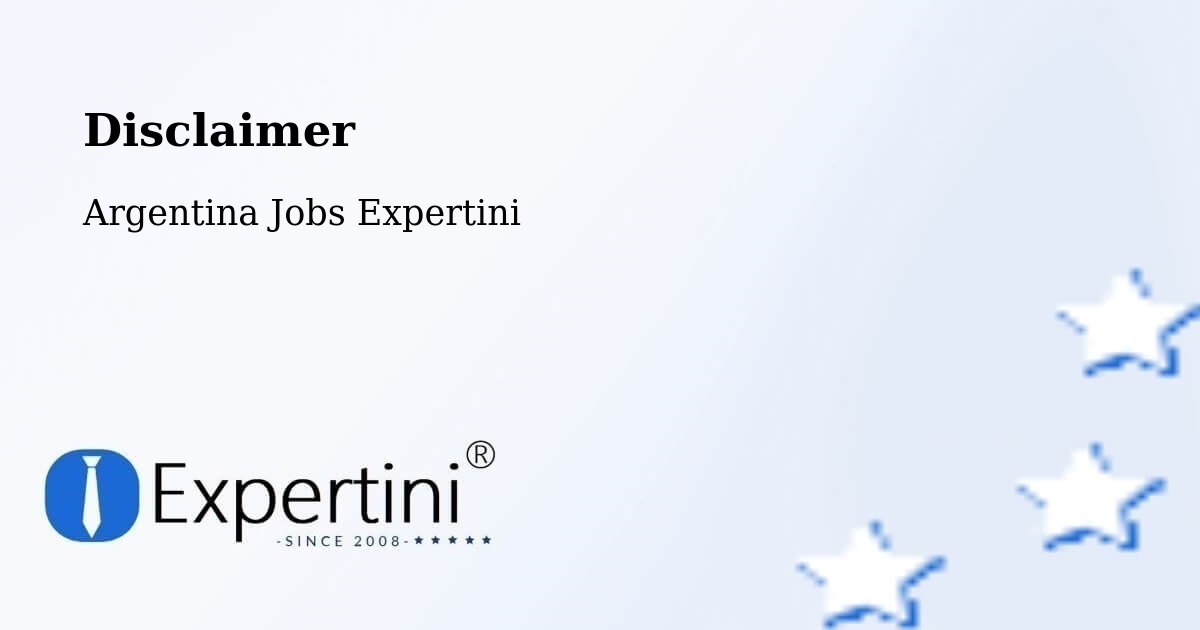 Disclaimer – Castro Barros - Argentina Jobs Expertini